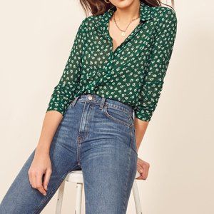 Reformation Violet Top (Green)